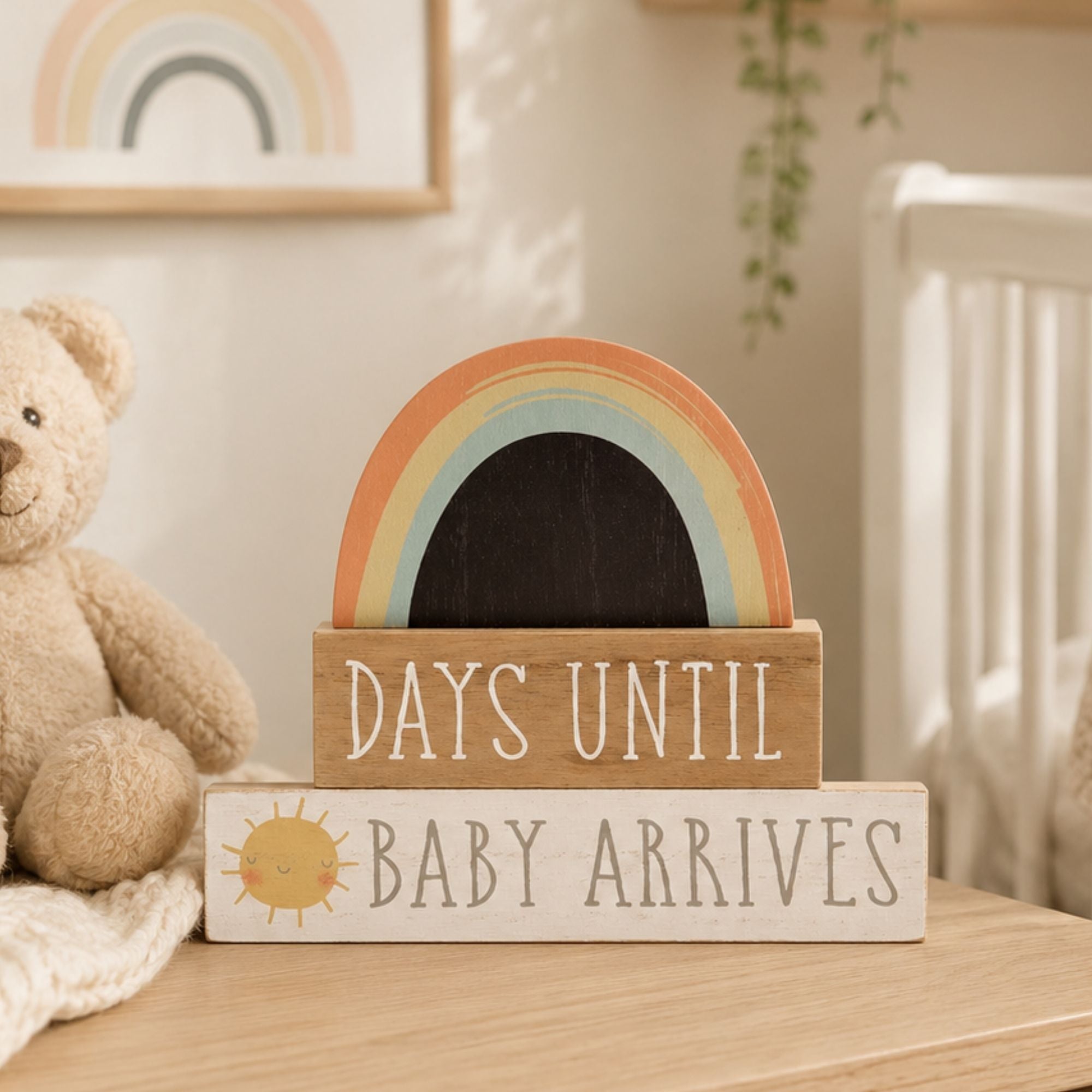 Days Until Baby Arrives' Countdown Plaque Baby Plaque.
