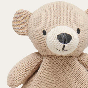 Eco-friendly baby bear comforter made from cotton knit