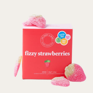 Fizzy Strawberry Sweets Gift Box – Biodegradable Packaging