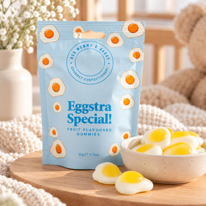 Fruity fried eggs gummy sweets – gluten free
