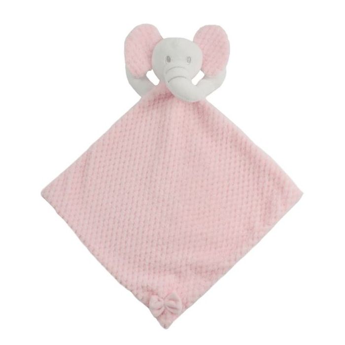 Baby Comforter Pink Elephant Waffle Baby Comforter