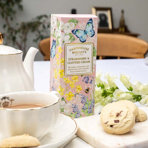 English Garden Strawberry & Clotted Cream Biscuits gift pack