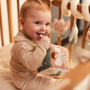 Fairy Amy baby sensory cube with colourful prints