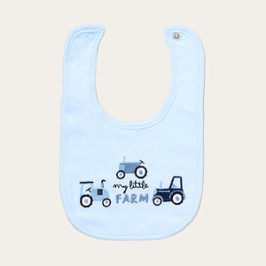 Farm-themed bib with My Little Farm design