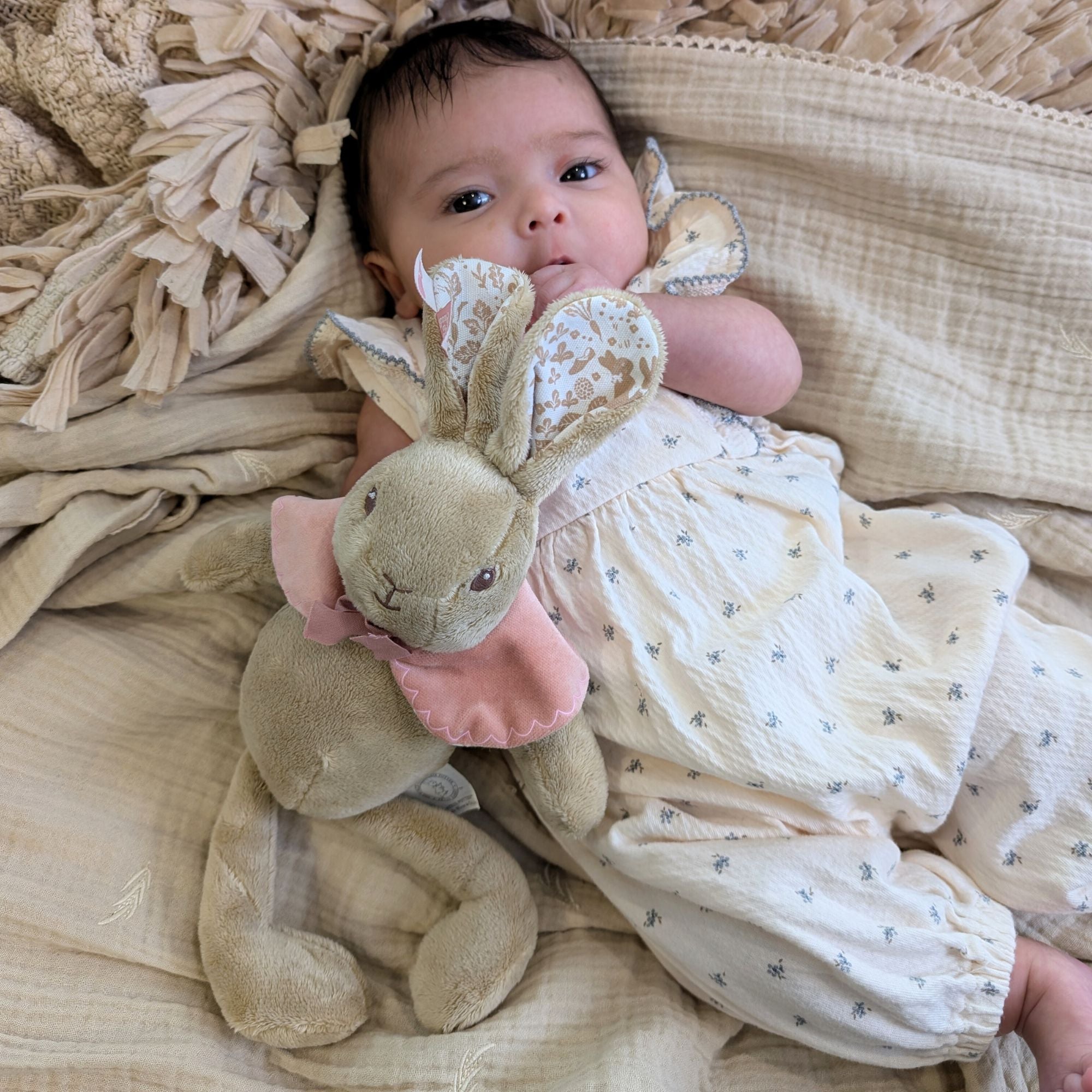 Flopsy Bunny Soft Baby Toy - Signature Collection Cuddly Toys.