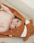 fox hooded bath towel baby gifts