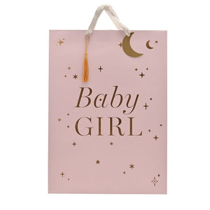 Pink Baby Girl Gift Bag- Extra Large Gift Wrapping.