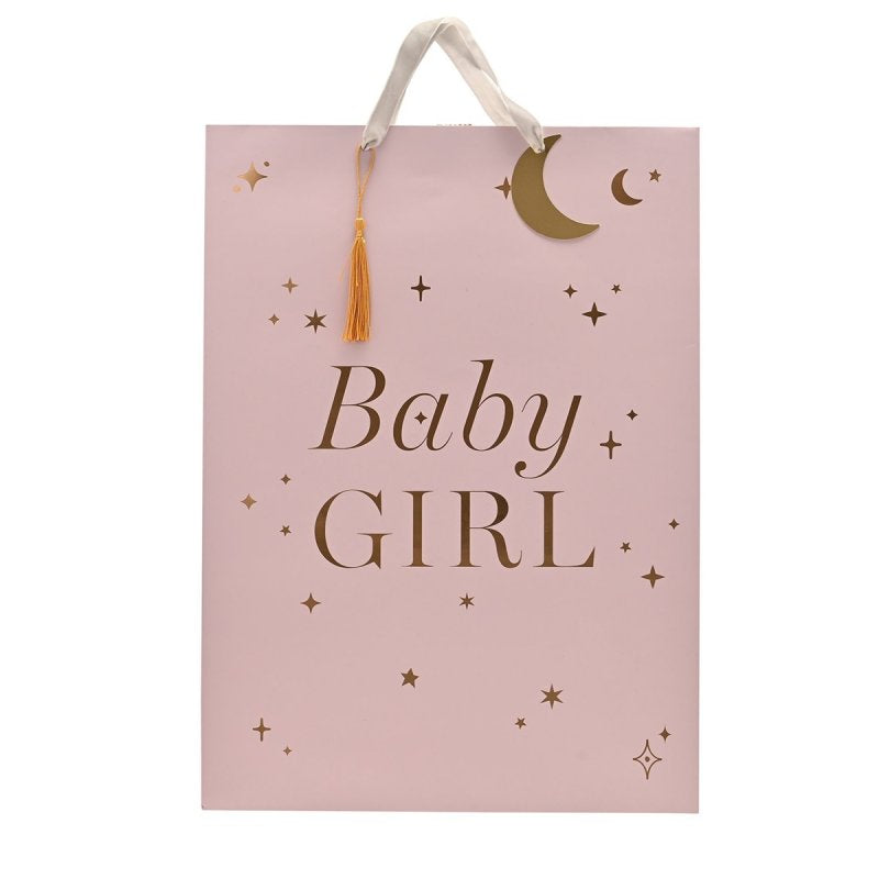 Pink Baby Girl Gift Bag- Extra Large Gift Wrapping.
