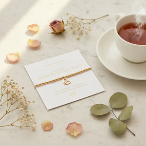 Gold Marvellous Mum Bracelet presented on Joma Jewellery card