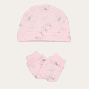 5-Piece Newborn Girl Gift Set – Elephant Sleepsuit and More