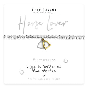 Jewellery 'Life Is Better at The Stables' Stirrups Bracelet Jewellery.