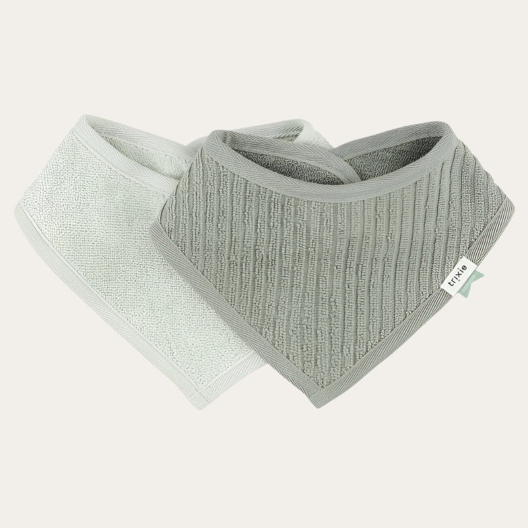 Bandana Bib 2 Pack - 'Hush Olive' Bandana Bib.