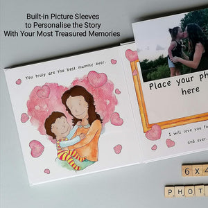Illustrated photo book for mums and babies