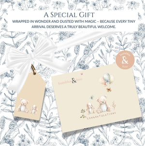 Gift wrapping illustration for postal gift boxes.