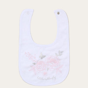 Baby Girl Gift Set with Floral Sleepsuit, Bib, Hat and Mittens