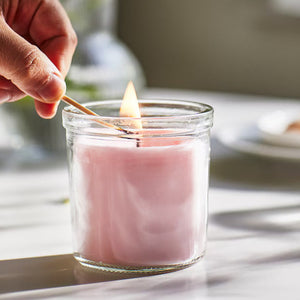 Jasmine 40 Hour Candle – Pink In Glass Jar