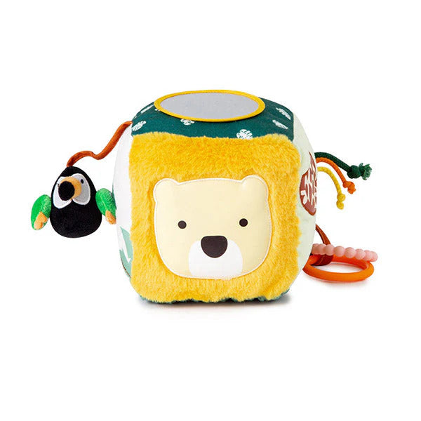 Activity Cube Play and Discover - Jungle Sensory Baby Toy.
