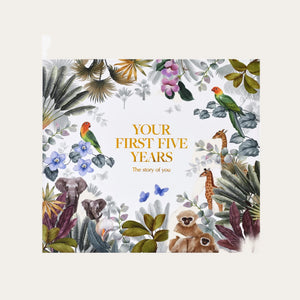 Open Jungle Baby Journal – Keepsake Pages