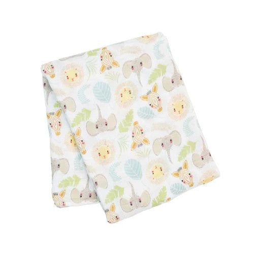 Muslin Baby Swaddle Jungle pattern Bumbles & Boo