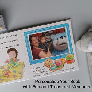 Mother and child storybook gift with photo frames