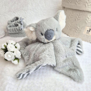 Keeleco Cozy Koala Comforter Soother, Eco-Friendly Baby Blanket Toy Baby Comforter.