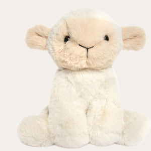 Lottie Cuddly Sitting Lamb – Cream Baby Toy