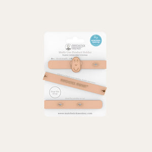 Matchstick Monkey Multi-use Product Holder - Dusty Pink Teether.