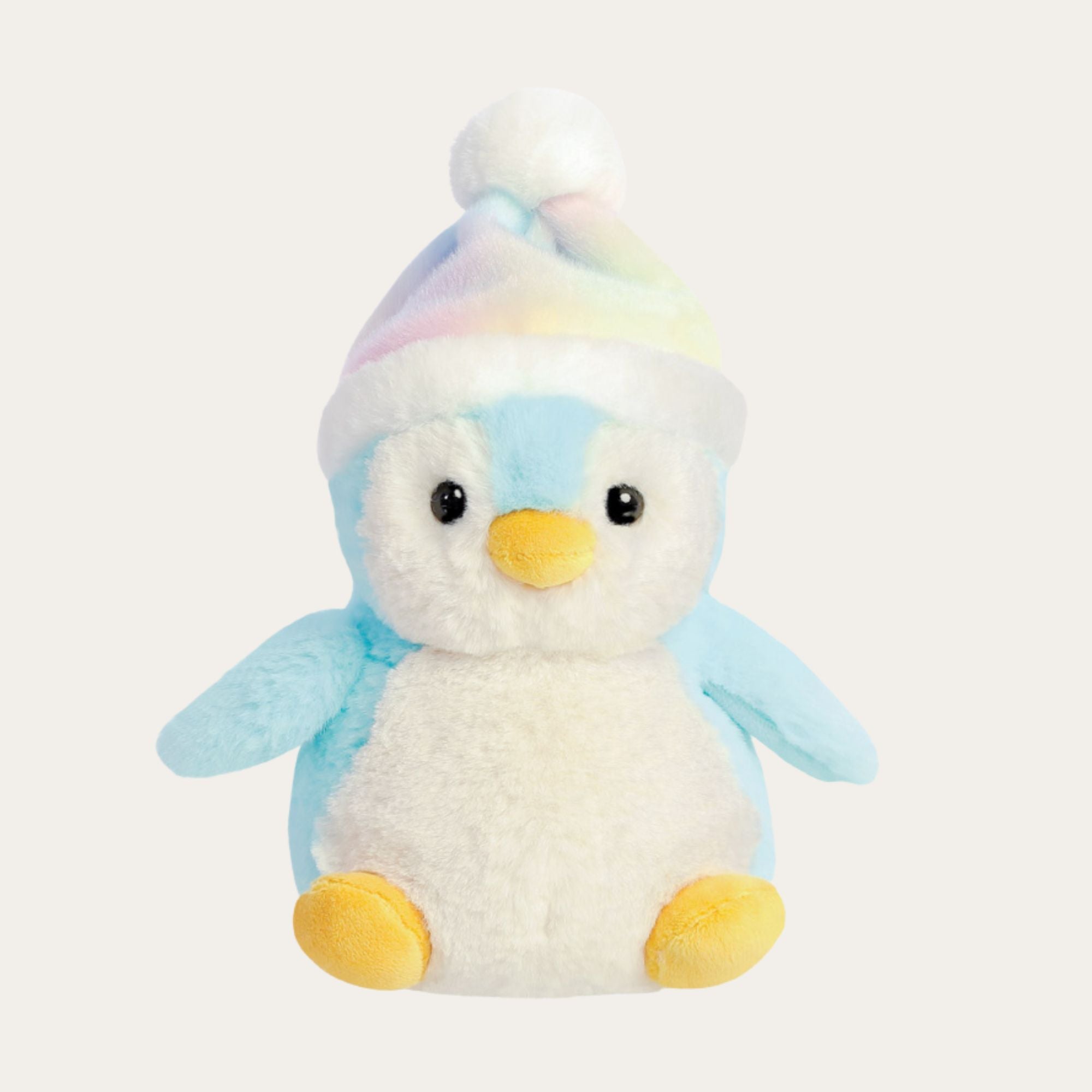 Soft Toy Penguin Mint blue with Hat - Waddles the Penguin Christmas.