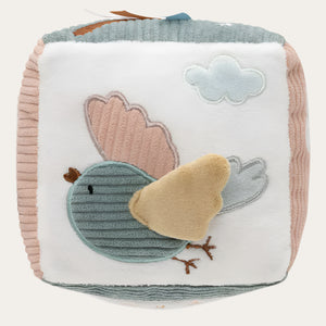 Multicolour fabric baby cube featuring Fairy Amy