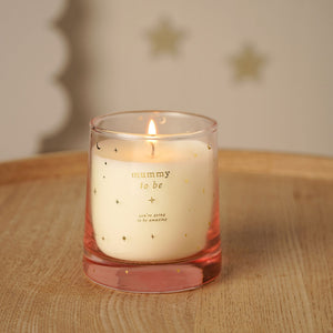 Mini candles for a mum to be with bergamot and pink pepper fragrance