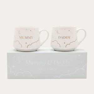Mugs Mummy and Daddy Set New Dad Gifts.