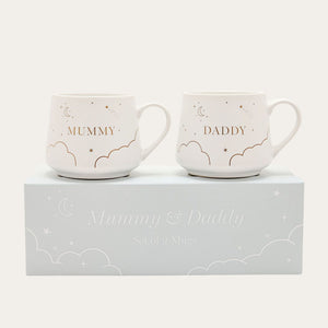 Mugs Mummy and Daddy Set New Dad Gifts.
