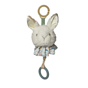 Oatmeal Bunny Pull Musical Sensory Baby Toy.