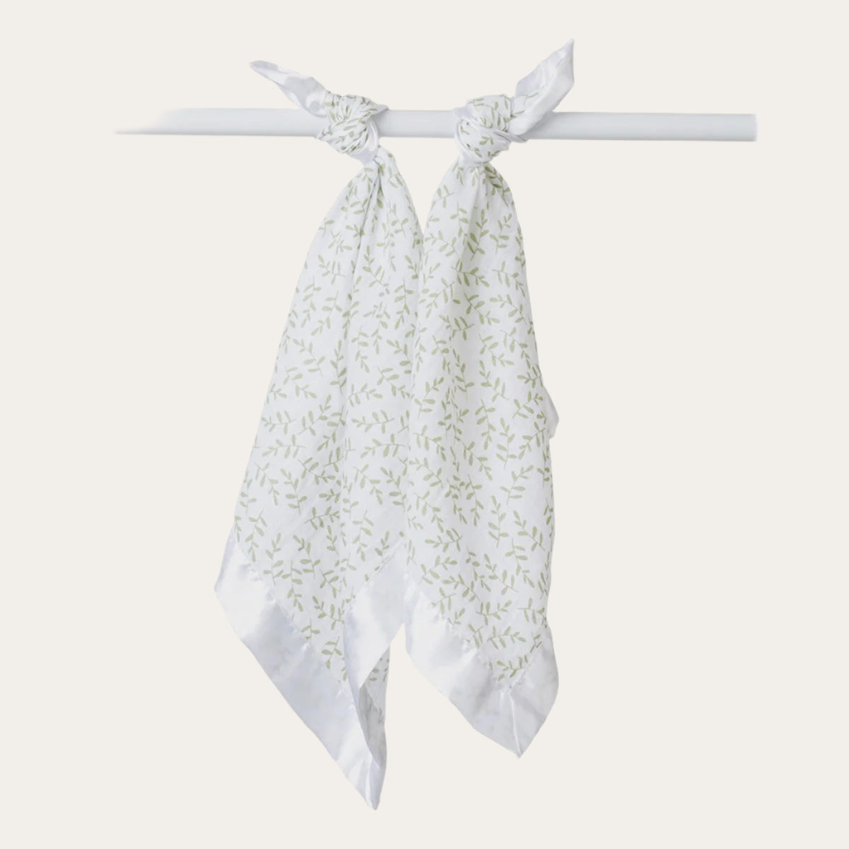 Greenery' Bamboo Security Blanket by Lulujo Pack of 2 Muslins.