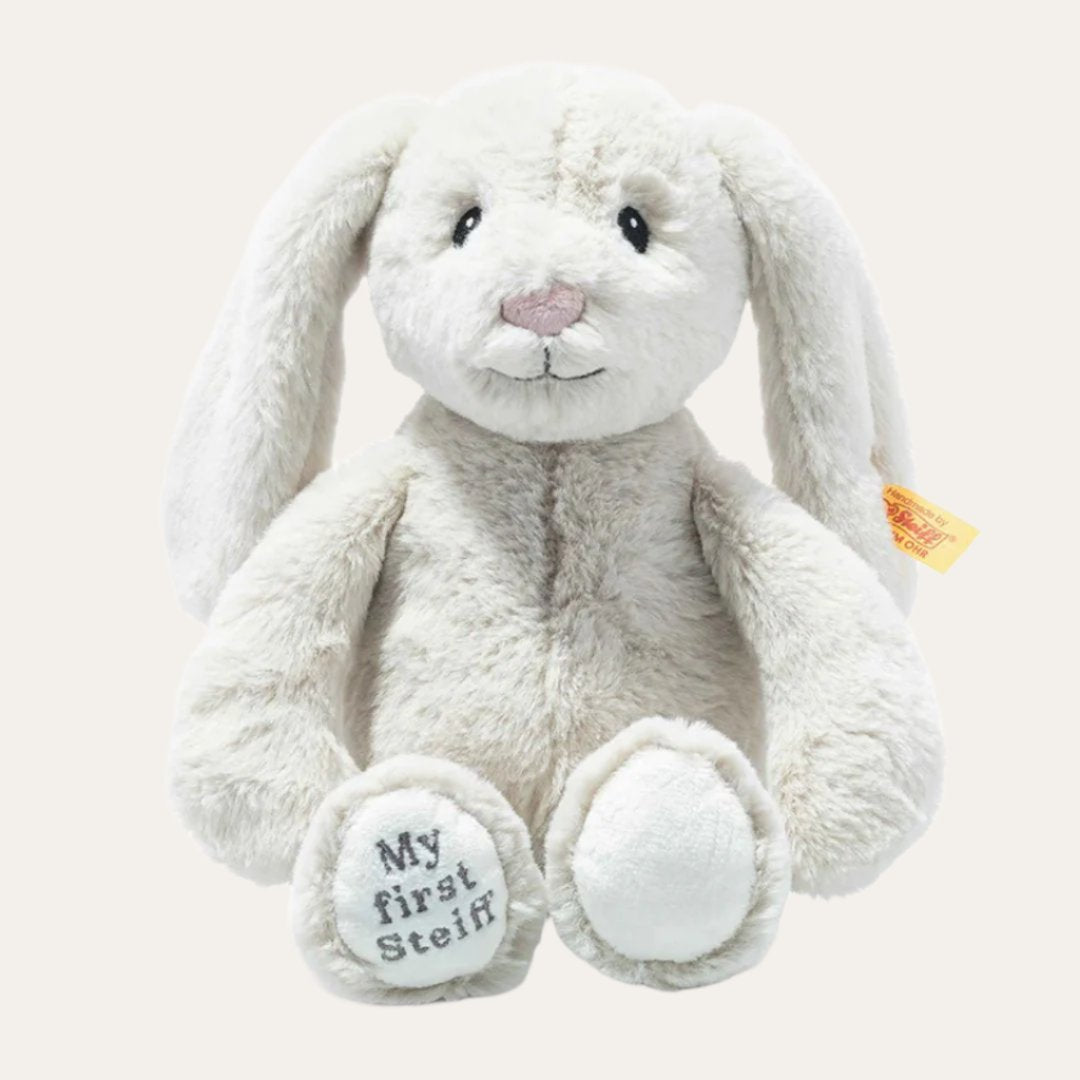 steiff Soft Cuddly Friends My First Hoppie Cream Rabbit Cuddly Toys.