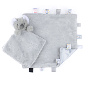 Soft grey koala comforter for newborns