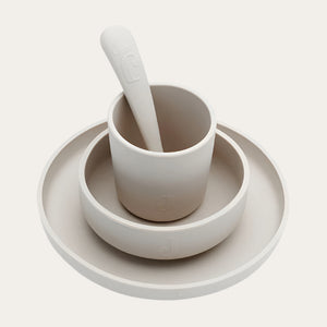 Children’s Silicone Tableware Set Nougat Baby Dining Set.