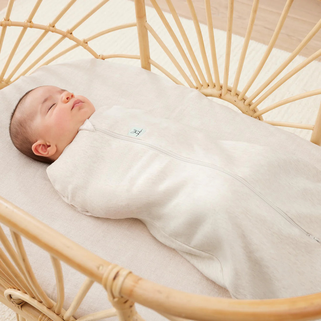 Oatmeal Swaddle Sleeping Bag – ergoPouch 1.0 TOG newborn sleepwear