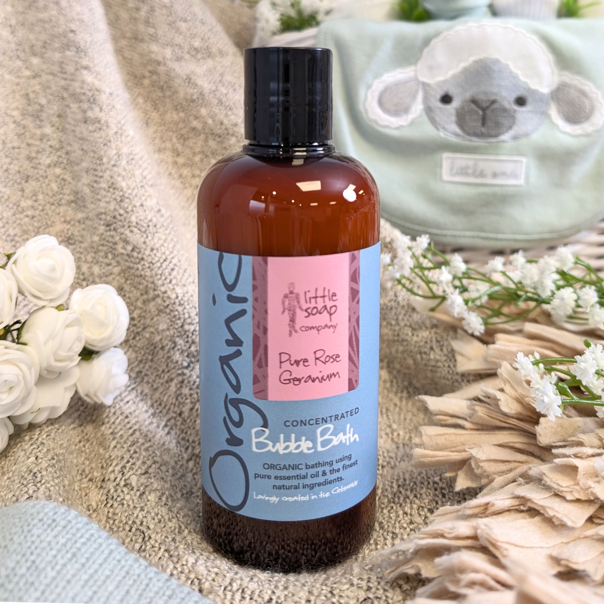 Organic Rose Geranium Bubble Bath 250m Mum & Baby Bath & Body.