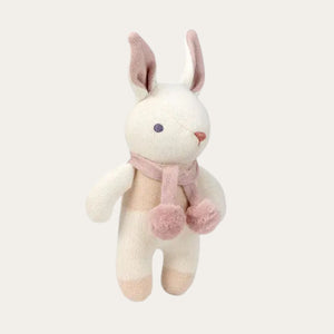 Organic Baby Soft Toy Rattle Cream Bunny Rattle.