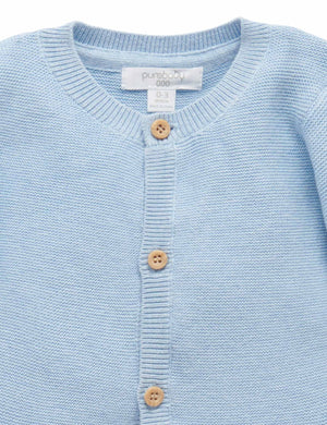 Organic cotton cardigan for newborn boys and girls