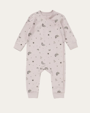Organic rainbow baby sleepsuit and bodysuit gift set