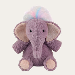 Baby Soft Toy Elephant – Lilac with rainbow hair