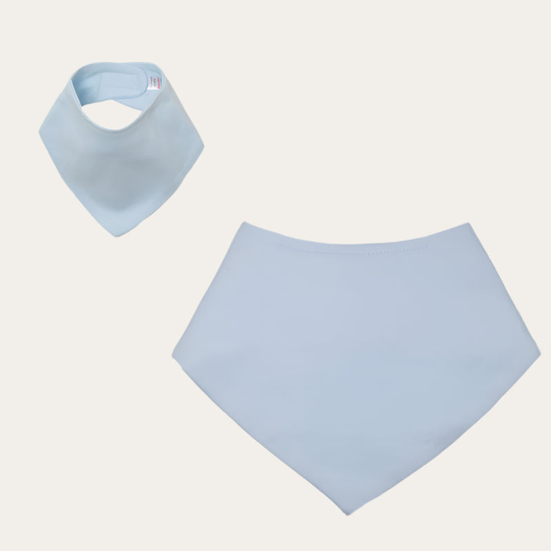 Plain Light Blue Bandana Bib 100% Cotton Bandana Bib.
