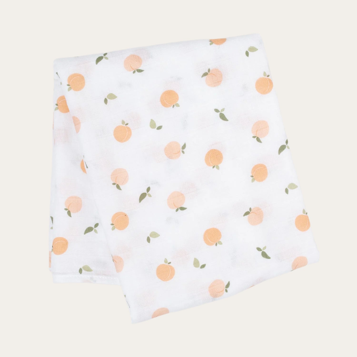 Baby Swaddle Blanket Multipurpose Muslin - Peach Print - Bumbles & Boo