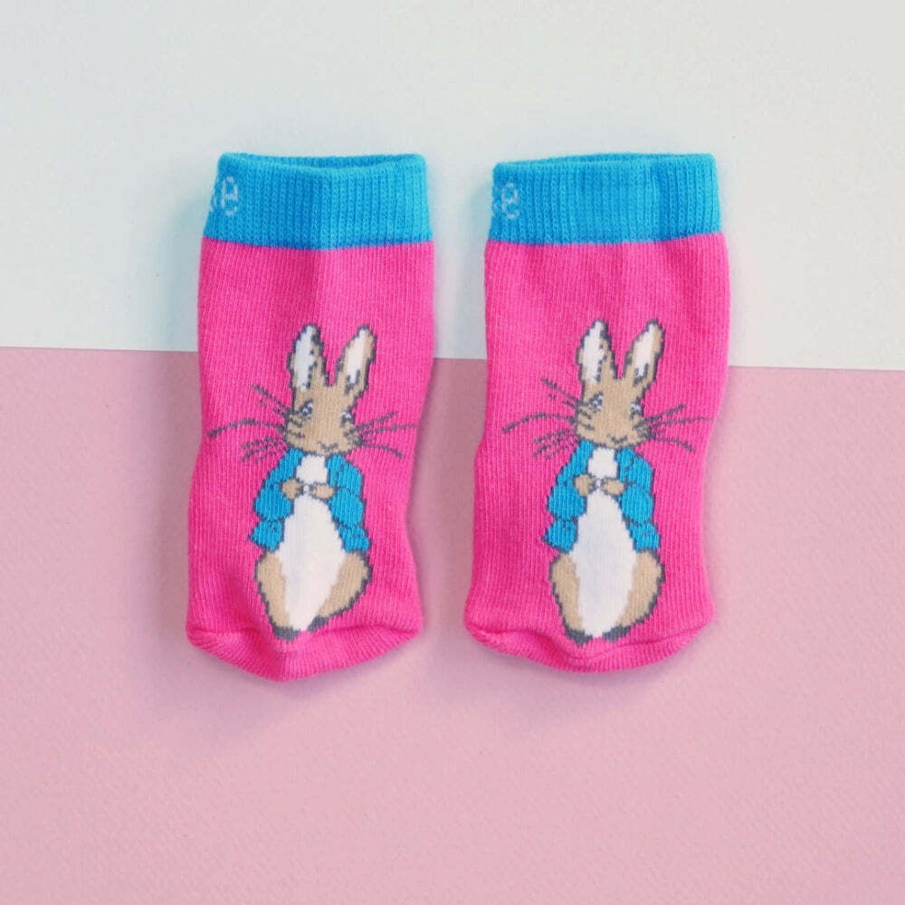 Hot Pink Peter Rabbit Socks baby socks