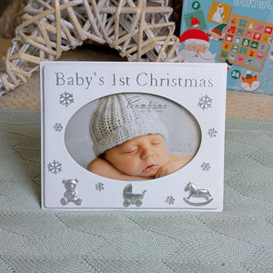 Baby's 1st Christmas photo frame.