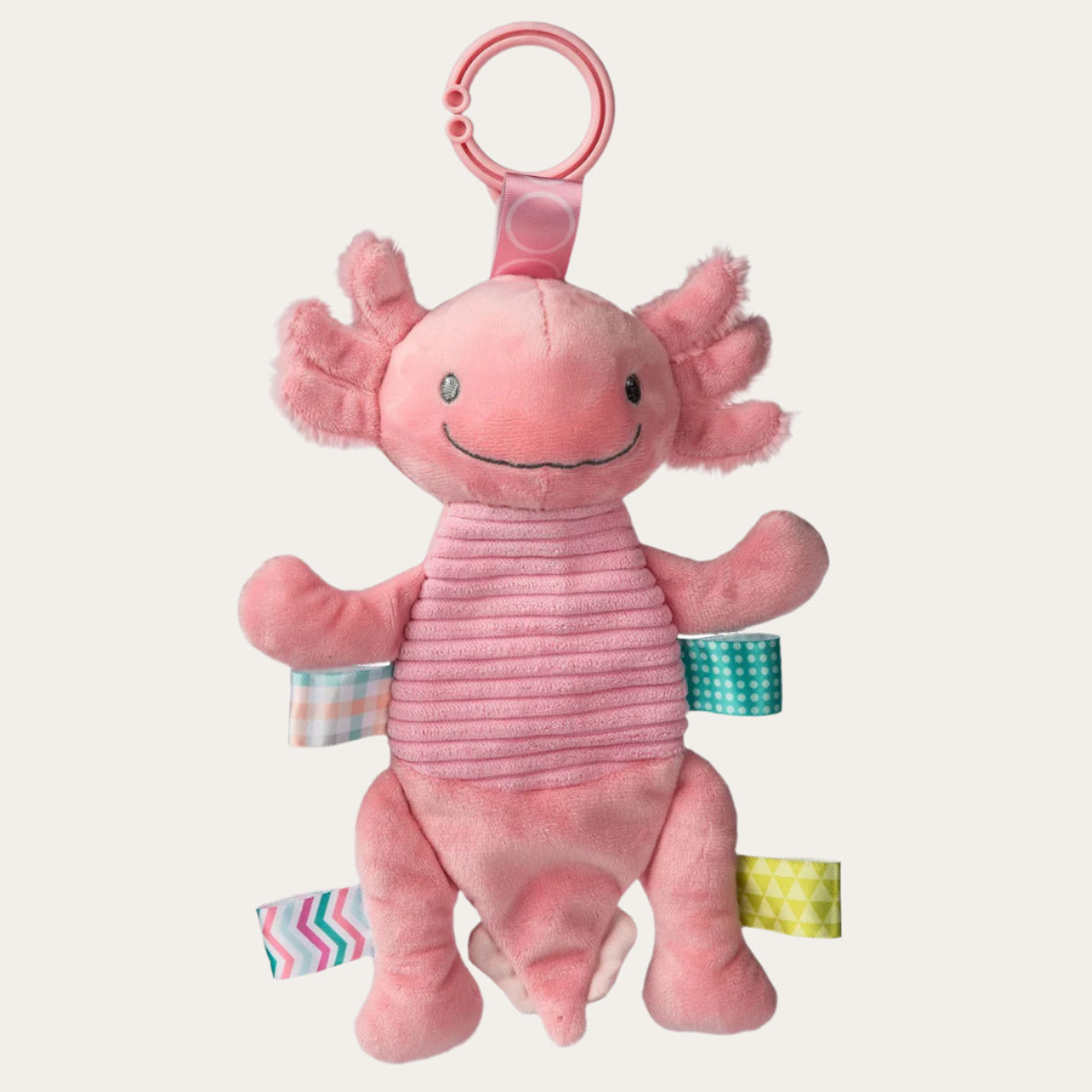 Taggies Pink Axolotl Crinkle by Mary Meyer Pram Toy.