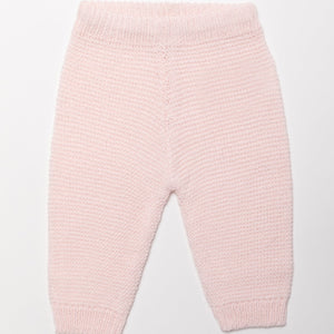Pink Baby Bow Knit Outfit in Gift Box