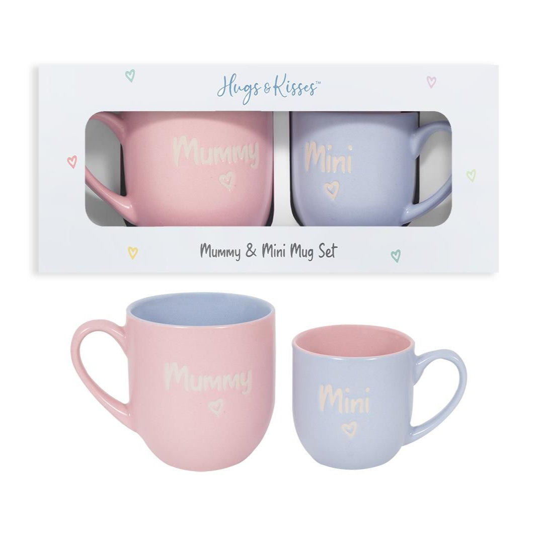 Pastel Mummy & Mini Mug Set – gift for new mums